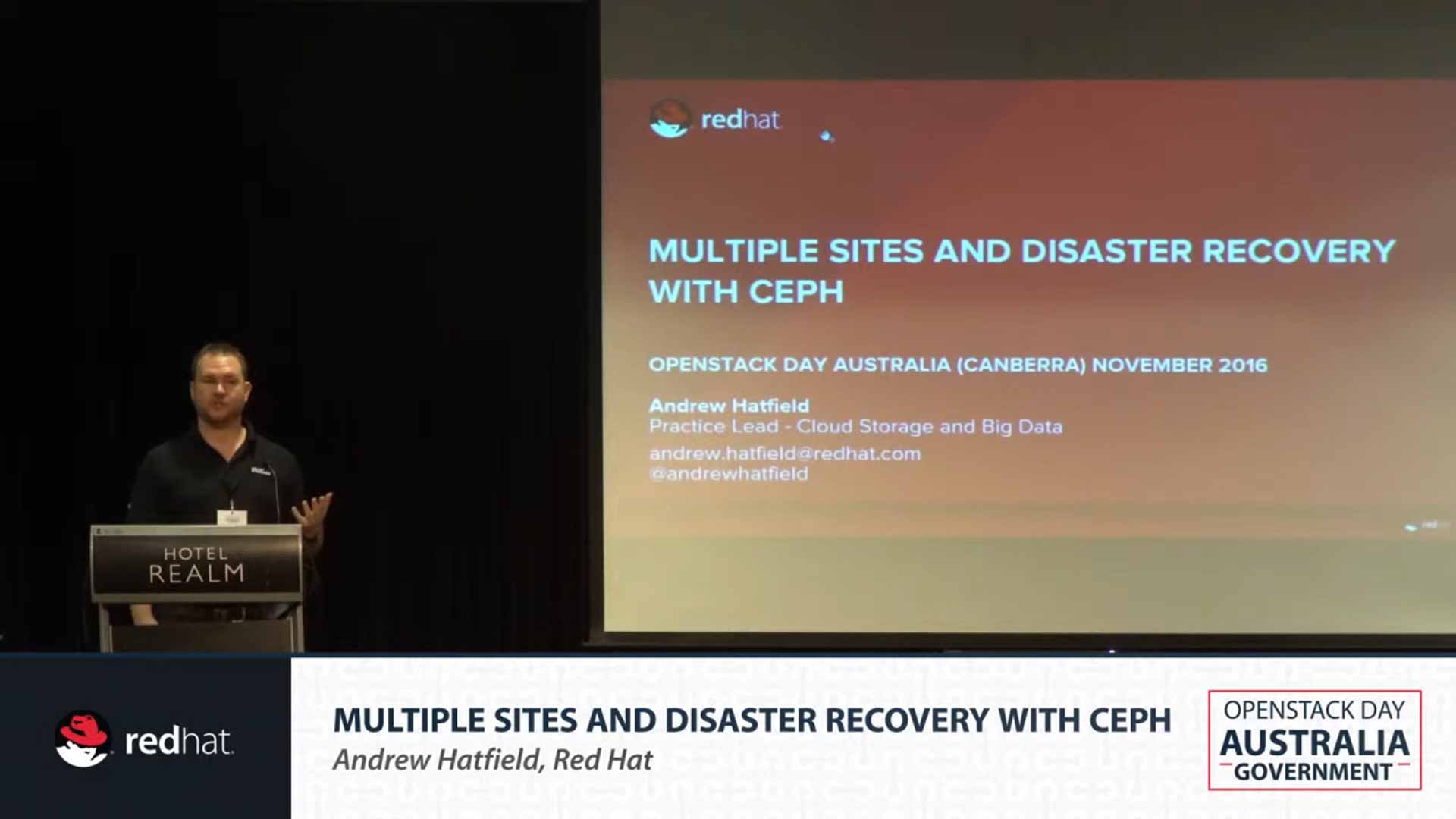 Multiple Site Disaster Recovery with Ceph